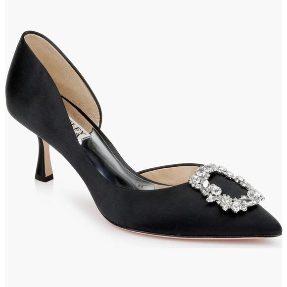 Badgley Mischka Collection Fabia Embellished Pointed Toe Pump 9 NWT $280 - Picture 3 of 7